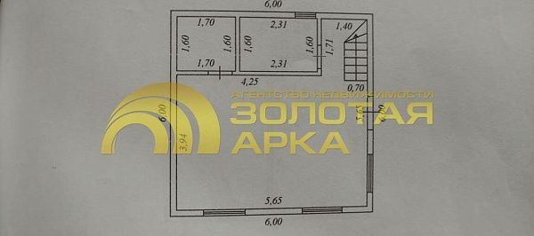 Дом с участком, 63 кв.м.